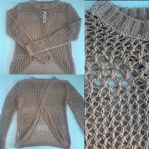 LA MADE Open Back, Knit Sweater Coverup  - Revolve